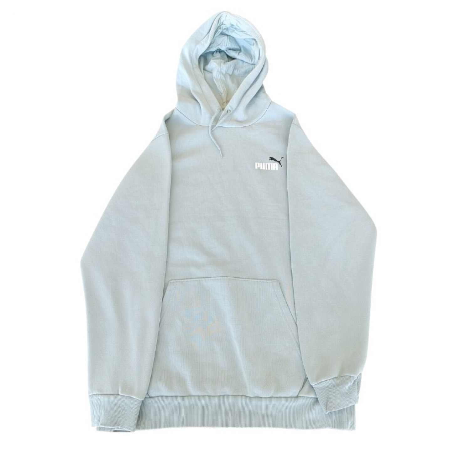 Puma Ανοιχτό Γαλάζιο Φούτερ Hoodie – Μέγεθος L / Pre-Owned