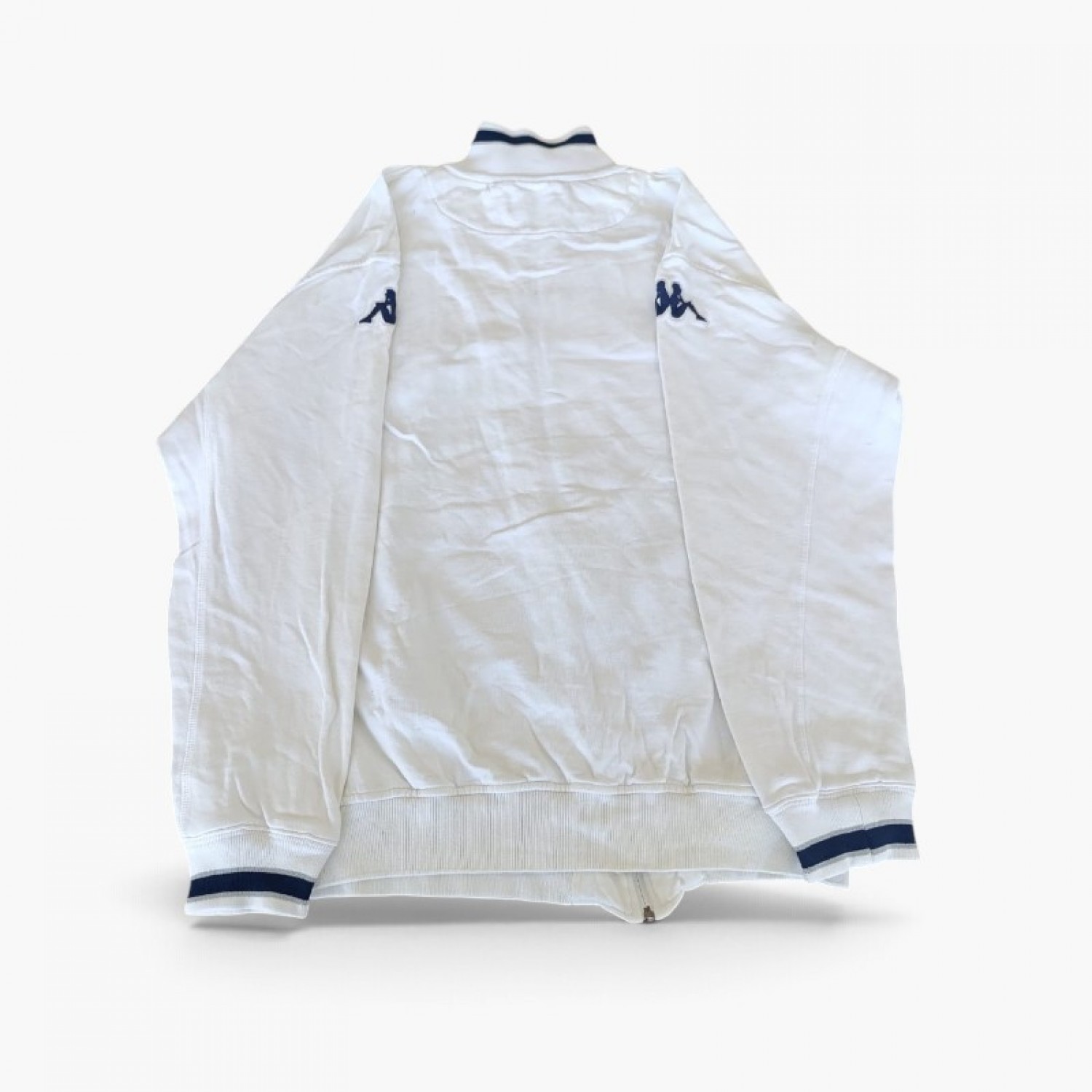 Kappa Scotland Λευκή Φούτερ Ζακέτα Track – Μέγεθος XXL / Pre-Owned