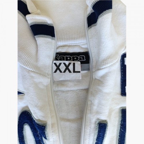 Kappa Scotland Λευκή Φούτερ Ζακέτα Track – Μέγεθος XXL / Pre-Owned