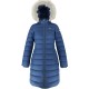 Tommy Jeans Σκούρο Μπλε Μακρύ Puffer Μπουφάν με Συνθετική Γούνα – Μέγεθος XS / Pre-Owned