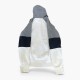 Hollister Λευκή Colorblock Φούτερ Ζακέτα Hoodie – Μέγεθος M / Pre-Owned