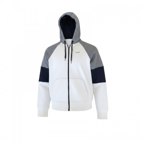 Hollister Λευκή Colorblock Φούτερ Ζακέτα Hoodie – Μέγεθος M / Pre-Owned