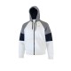 Hollister Λευκή Colorblock Φούτερ Ζακέτα Hoodie – Μέγεθος M / Pre-Owned