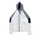 Hollister Λευκή Colorblock Φούτερ Ζακέτα Hoodie – Μέγεθος M / Pre-Owned