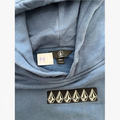 Volcom Blue Logo Pullover Hoodie — Size M / Pre-Owned