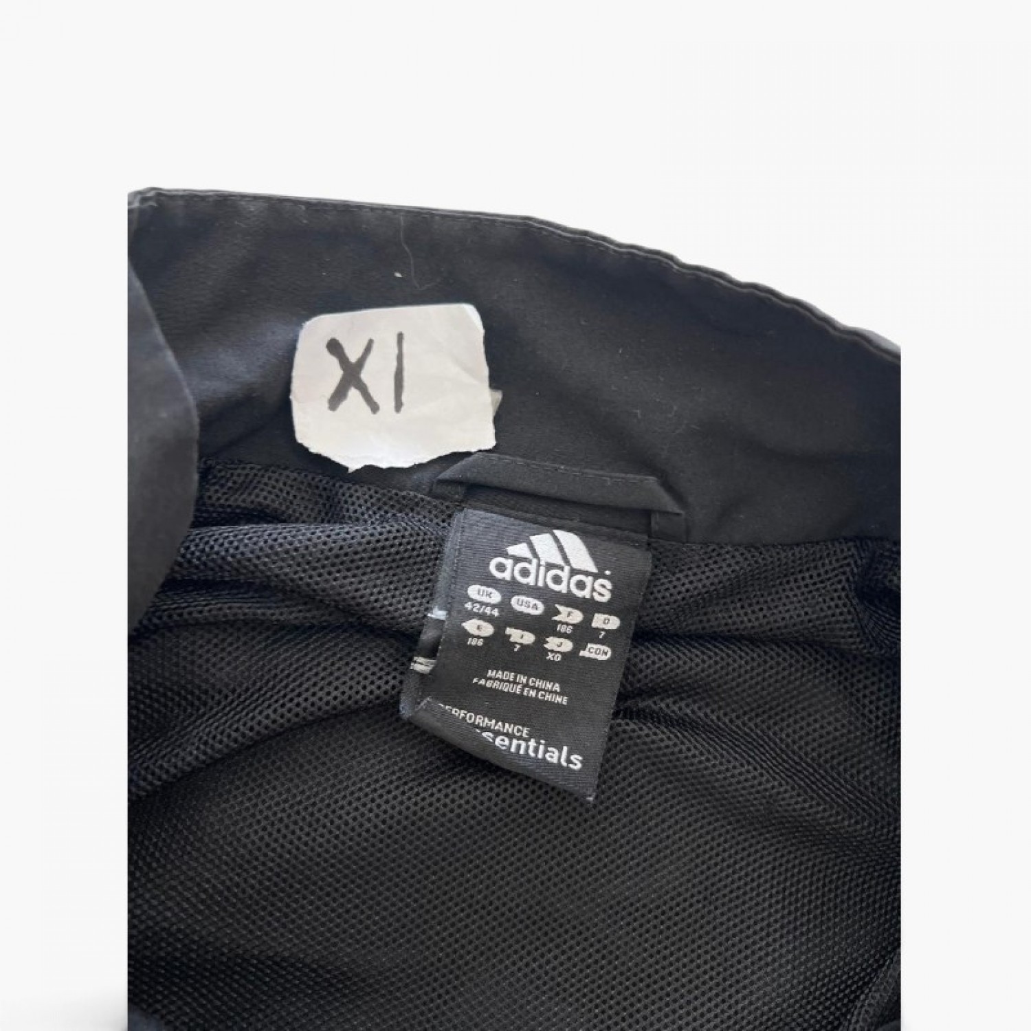 Adidas Black Performance Full-Zip Track Jacket — Size XL / Pre-Owned
