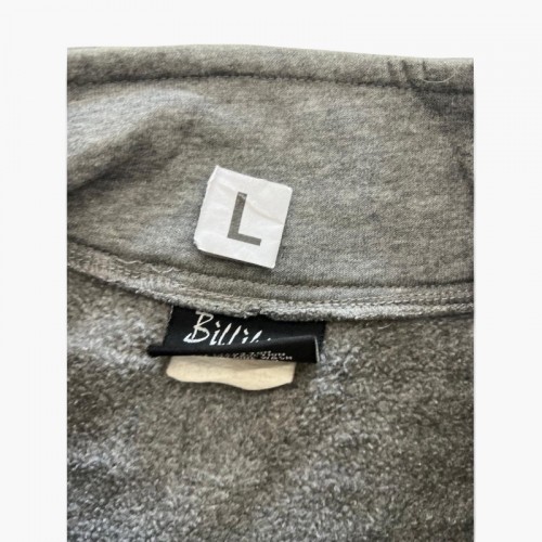 Billabong Grey Full-Zip Logo Sweatshirt — Size L / Pre-Owned