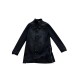 Black Denim Long Trucker Jacket — Size S / Pre-Owned