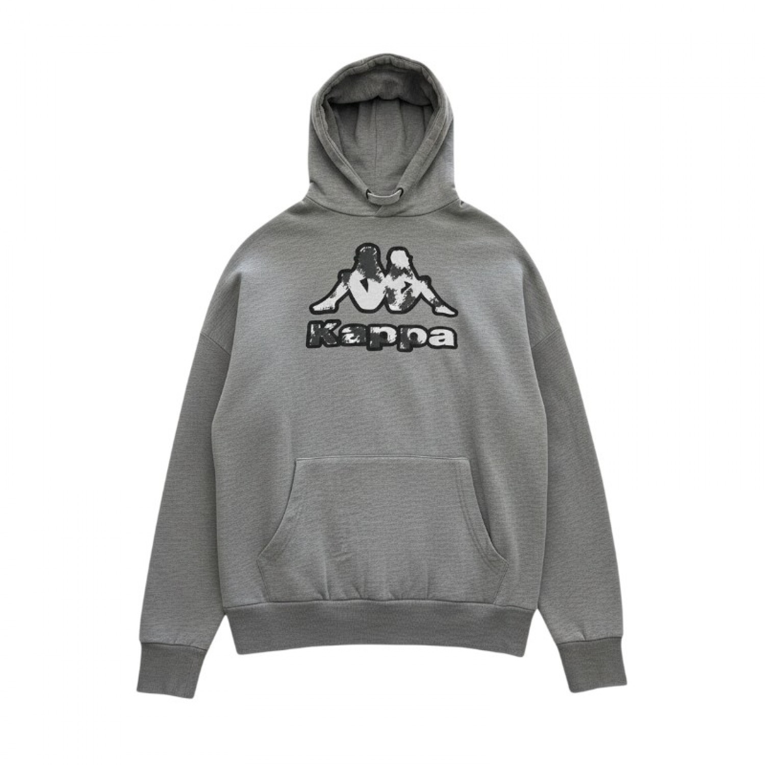 Kappa Grey Graphic Pullover Hoodie — Size L / Pre-Owned