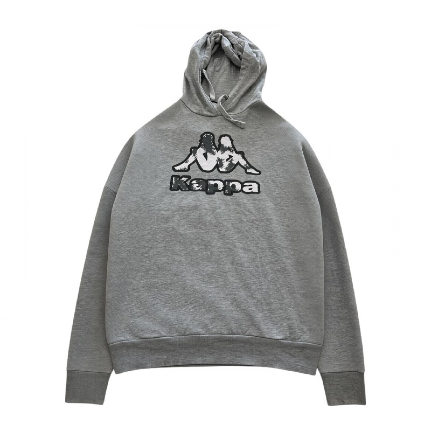 Kappa Grey Graphic Pullover Hoodie — Size L / Pre-Owned