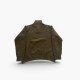 Olive Green Quarter-Zip Fleece Pullover — Size L / Pre-Owned