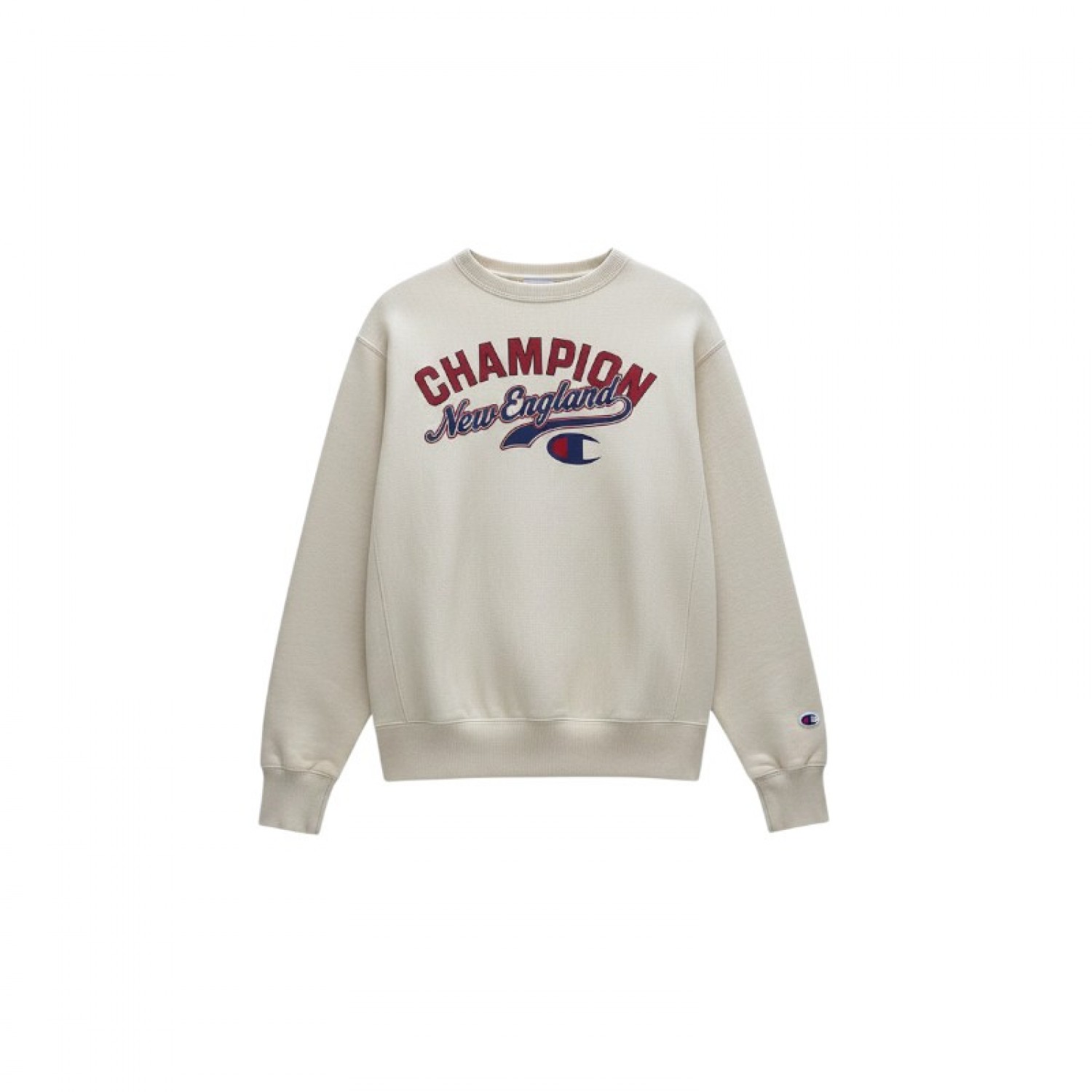 Champion New England Cream Graphic Crewneck Sweatshirt — Size M / Pre-Owned