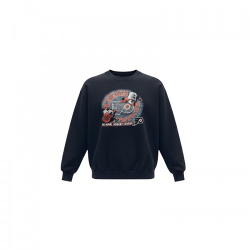 Philadelphia Flyers NHL Black Graphic Crewneck Sweatshirt — Size S / Pre-Owned