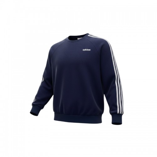 Adidas Navy 3-Stripes Crewneck Sweatshirt — Size XL / Pre-Owned