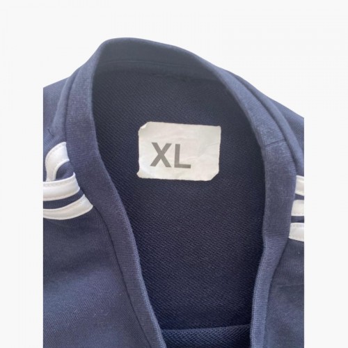 Adidas Navy 3-Stripes Crewneck Sweatshirt — Size XL / Pre-Owned