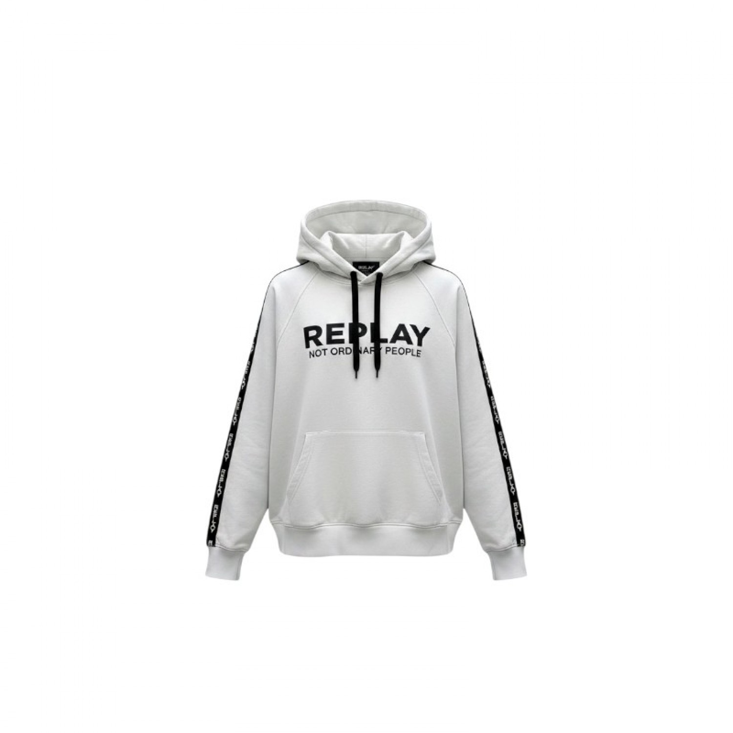 Replay Logo Tape Hoodie — Size L / Pre-Owned