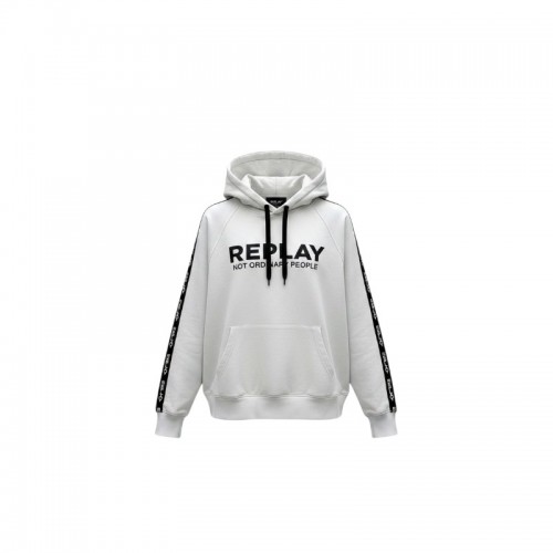 Replay Logo Tape Hoodie — Size L / Pre-Owned