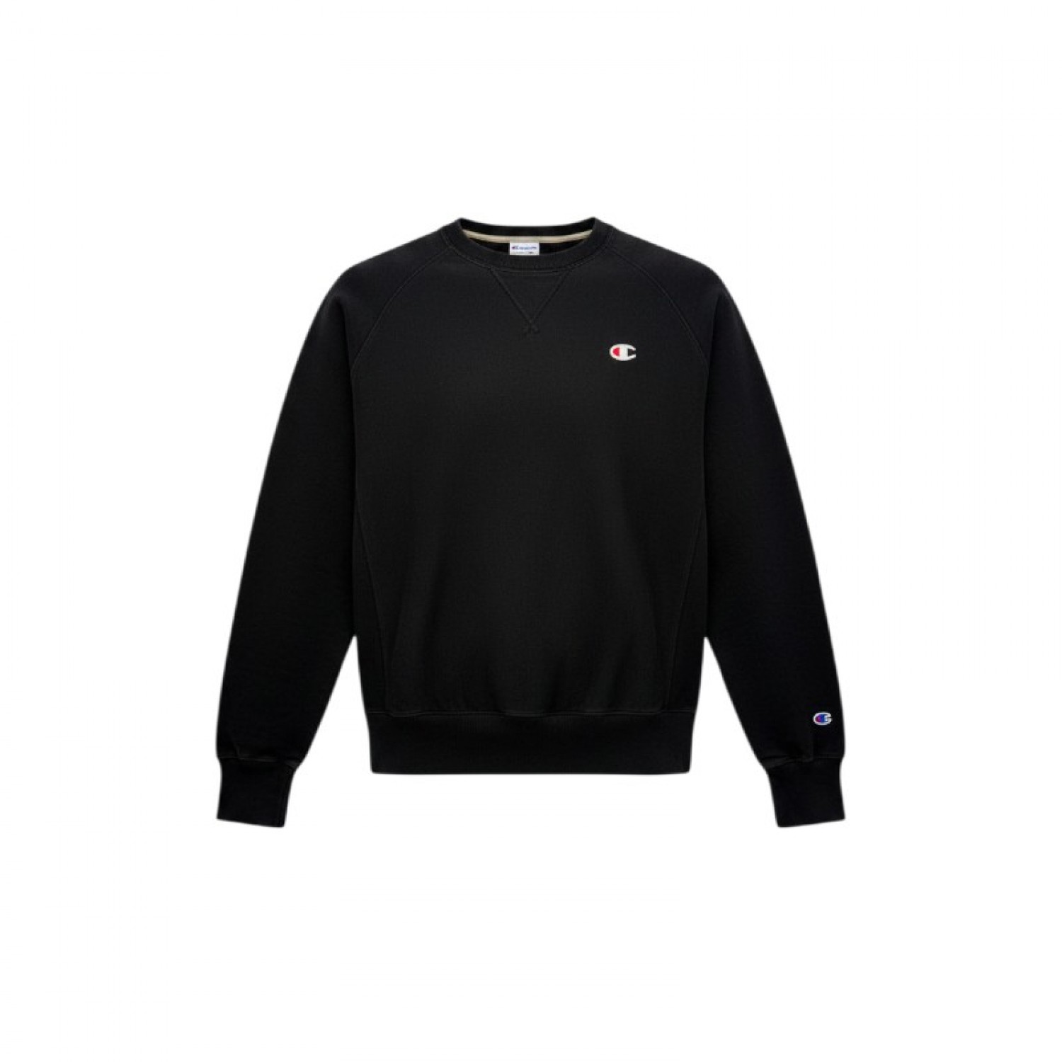 Champion Black Essential Sweatshirt — Size M / Pre-Owned