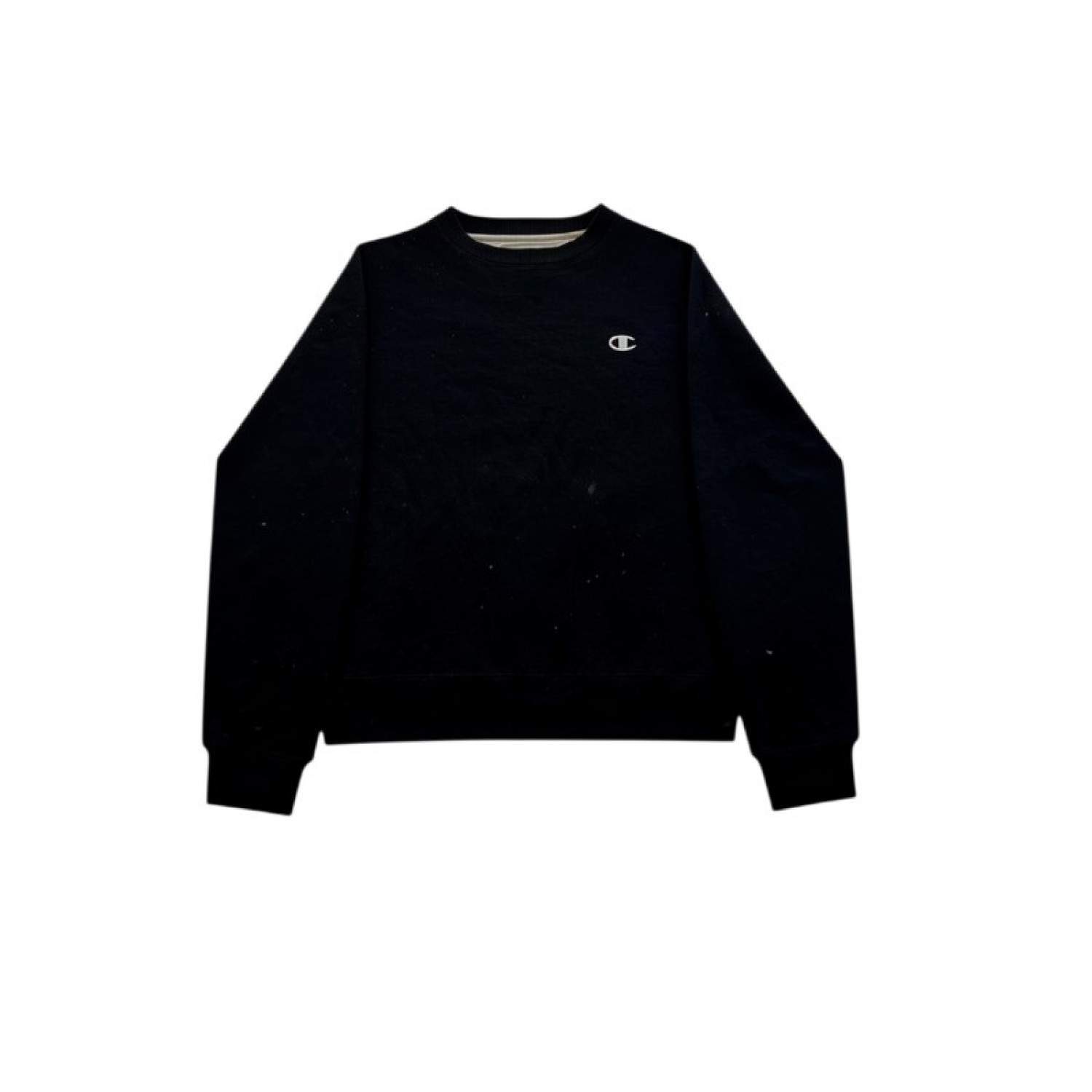 Champion Black Essential Sweatshirt — Size M / Pre-Owned