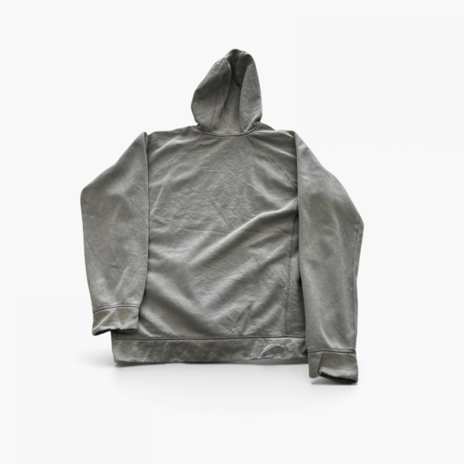 Adidas Grey Logo Hoodie — Size L / Pre-Owned