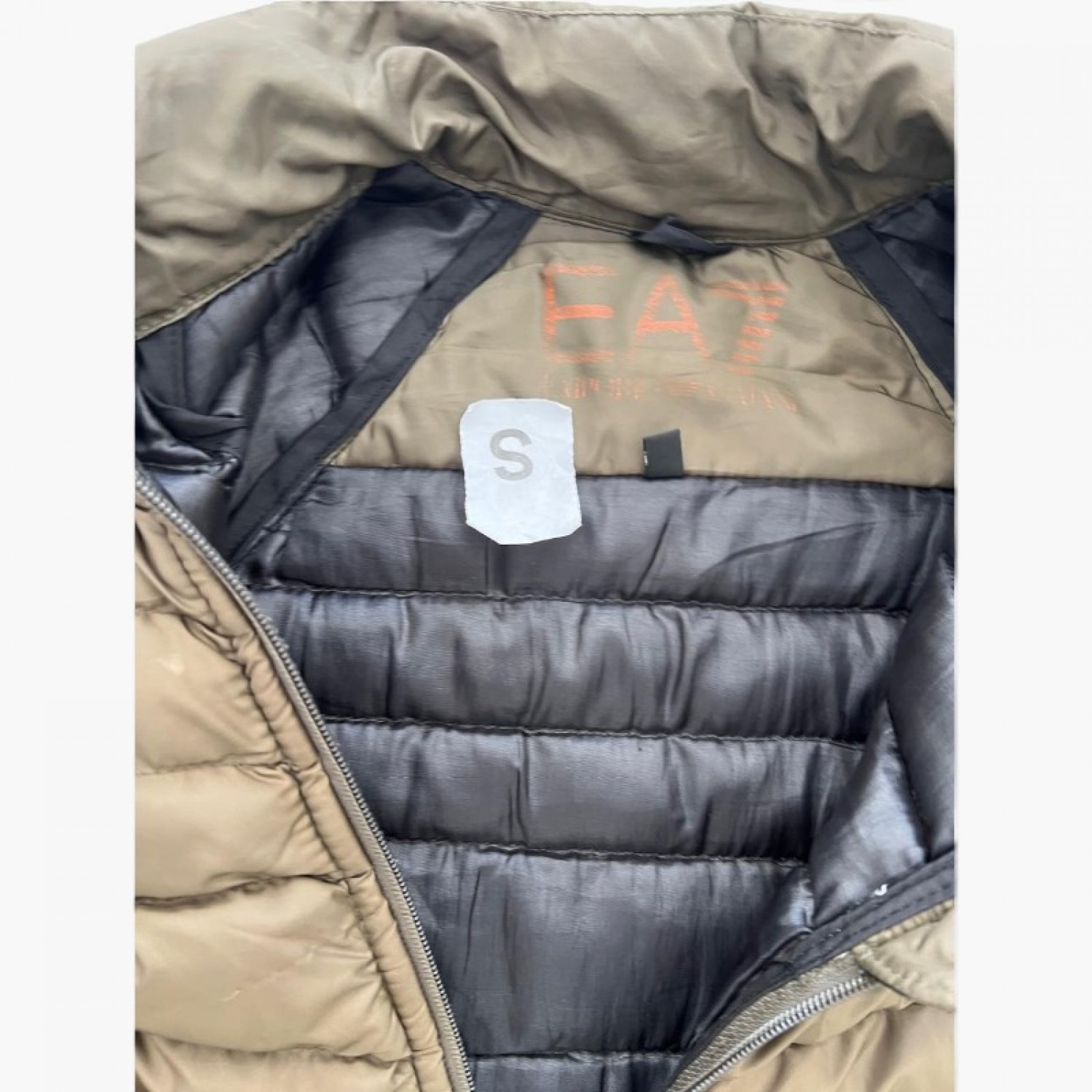 Brown Lightweight Puffer Jacket — Size S / Pre-Owned