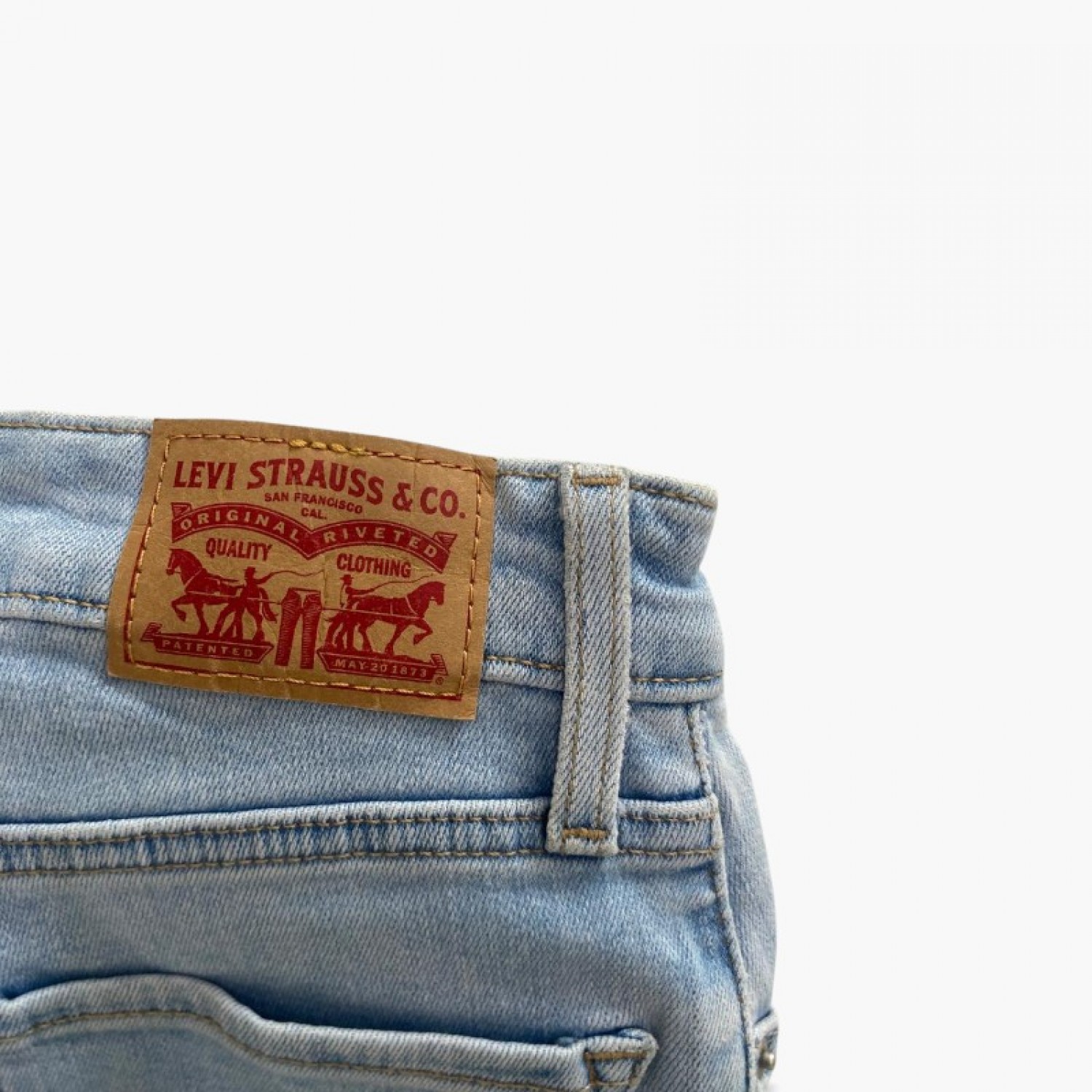 Levi’s 721 Ψηλόμεσο Ανοιχτό Μπλε Skinny Τζιν – Μέγεθος 32 / Pre-Owned