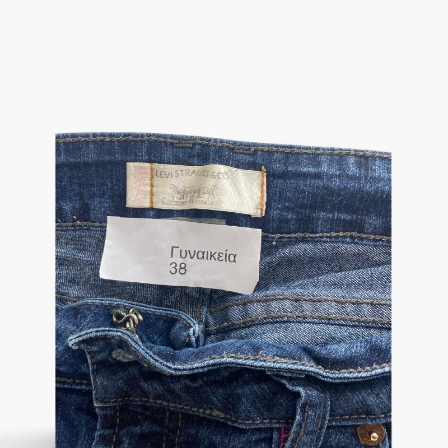 Levi Strauss & Co. Σκούρο Μπλε Slim Τζιν – Μέγεθος 38 / Pre-Owned