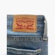 Levi’s 711 Skinny Γκρι-Μπλε Τζιν με Στρας – Μέγεθος 36 / Pre-Owned
