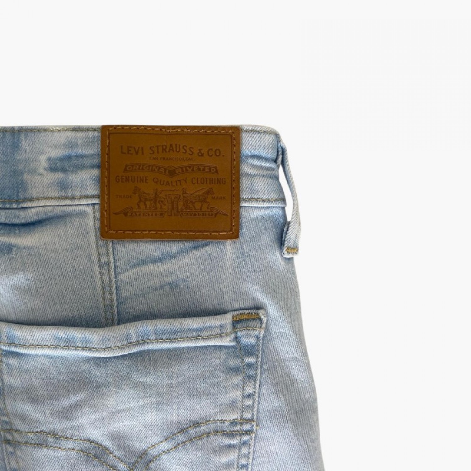 Levi’s 712 Πολύ Ανοιχτό Μπλε Slim Τζιν – Μέγεθος 34 / Pre-Owned