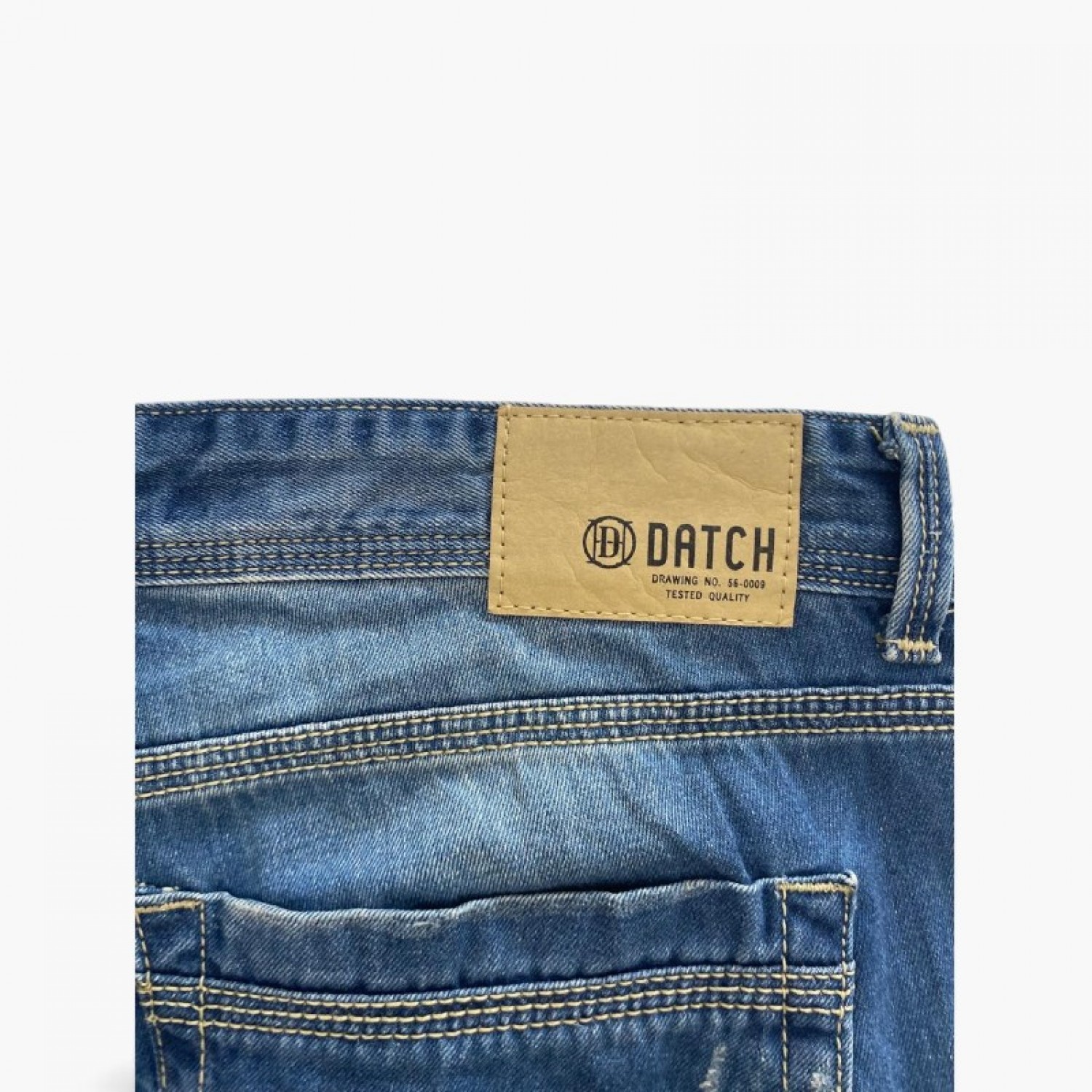 Datch Μπλε Distressed Τζιν – Μέγεθος 46 / Pre-Owned