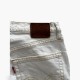 Levi’s Ribcage Straight Λευκό Τζιν με Ξέφτια – Μέγεθος 36 / Pre-Owned