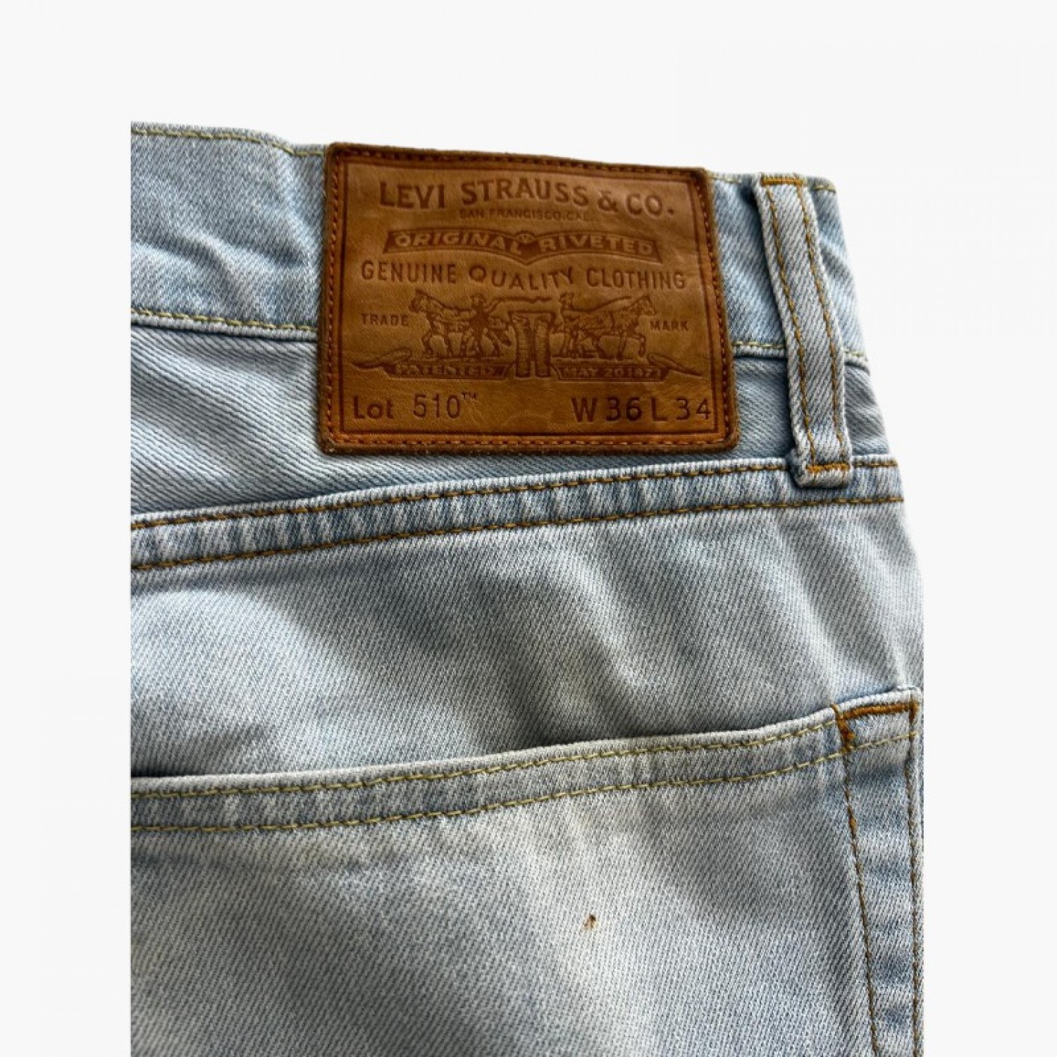 Light Blue Cropped Jeans — Size 46 / Pre-Owned