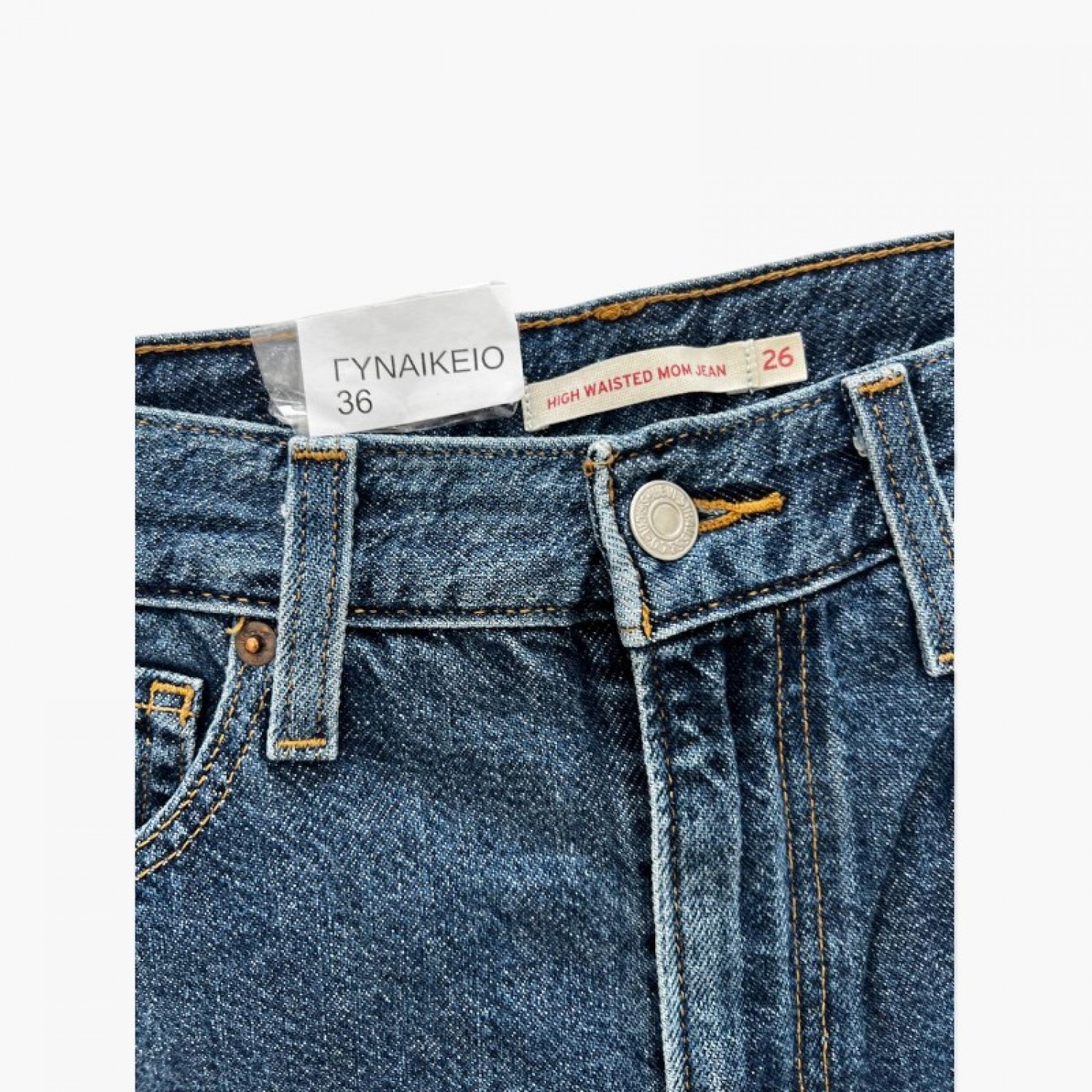 Levi’s Ψηλόμεσο Mom Τζιν – Μέγεθος 36 / Pre-Owned