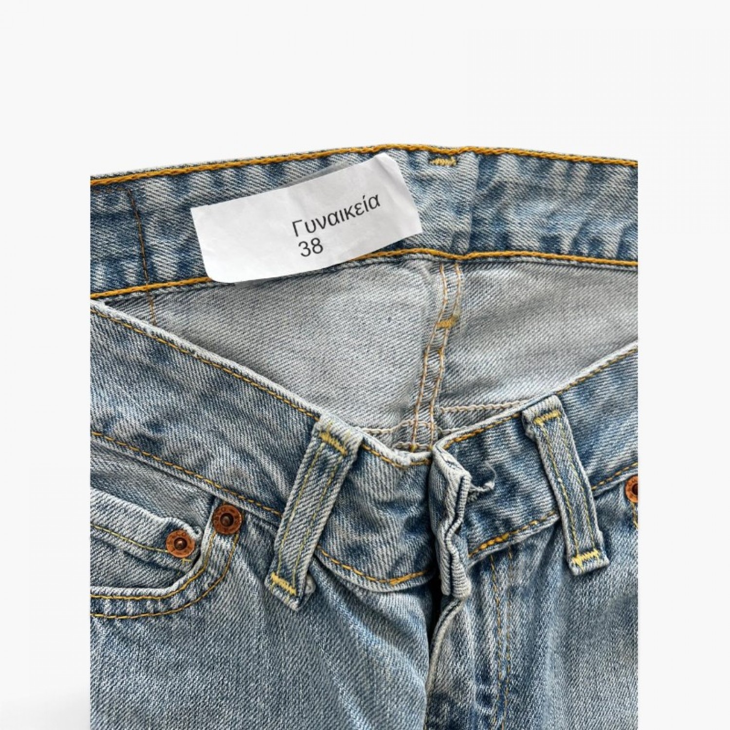 Levi’s Ανοιχτό Μπλε Wide Leg Τζιν με Raw Hem – Μέγεθος 38 / Pre-Owned
