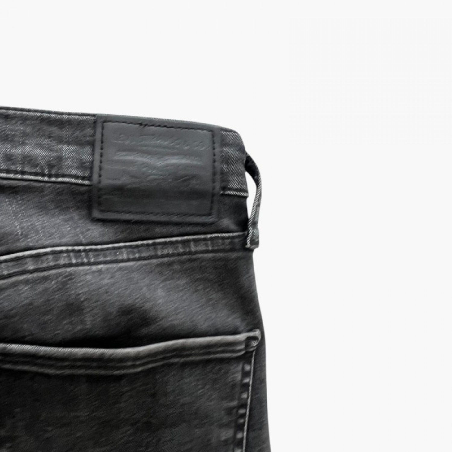 Levi’s Mile High Ψηλόμεσο Super Skinny Μαύρο Τζιν με Raw Hem – Μέγεθος 36 / Pre-Owned
