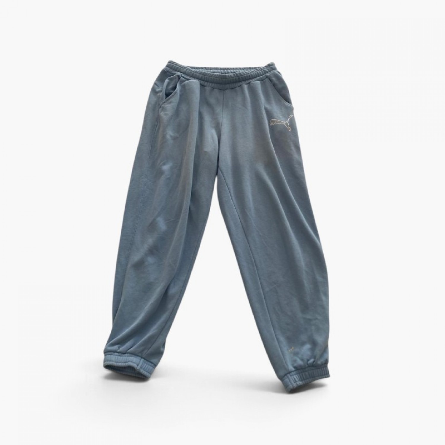 Puma Sweatpants Light Blue - Size L / Pre-Owned