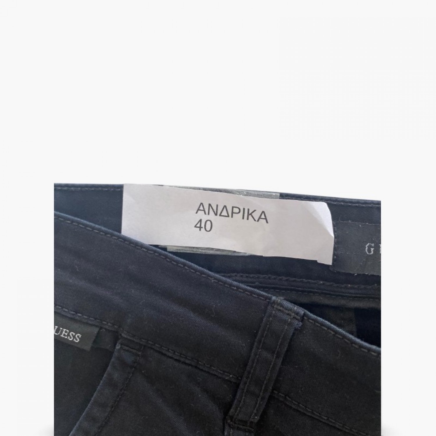 Guess Trousers Black - Size 40 / Pre-Owned