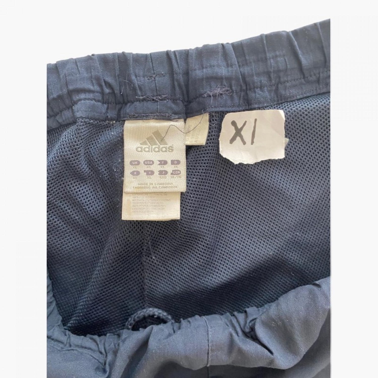 Adidas Track Pants Navy Blue - Size XL / Pre-Owned