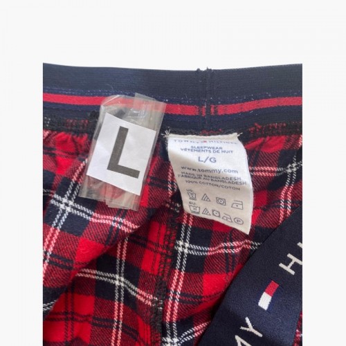 Tommy Hilfiger Sleepwear Pants Red Plaid - Size L / Pre-Owned