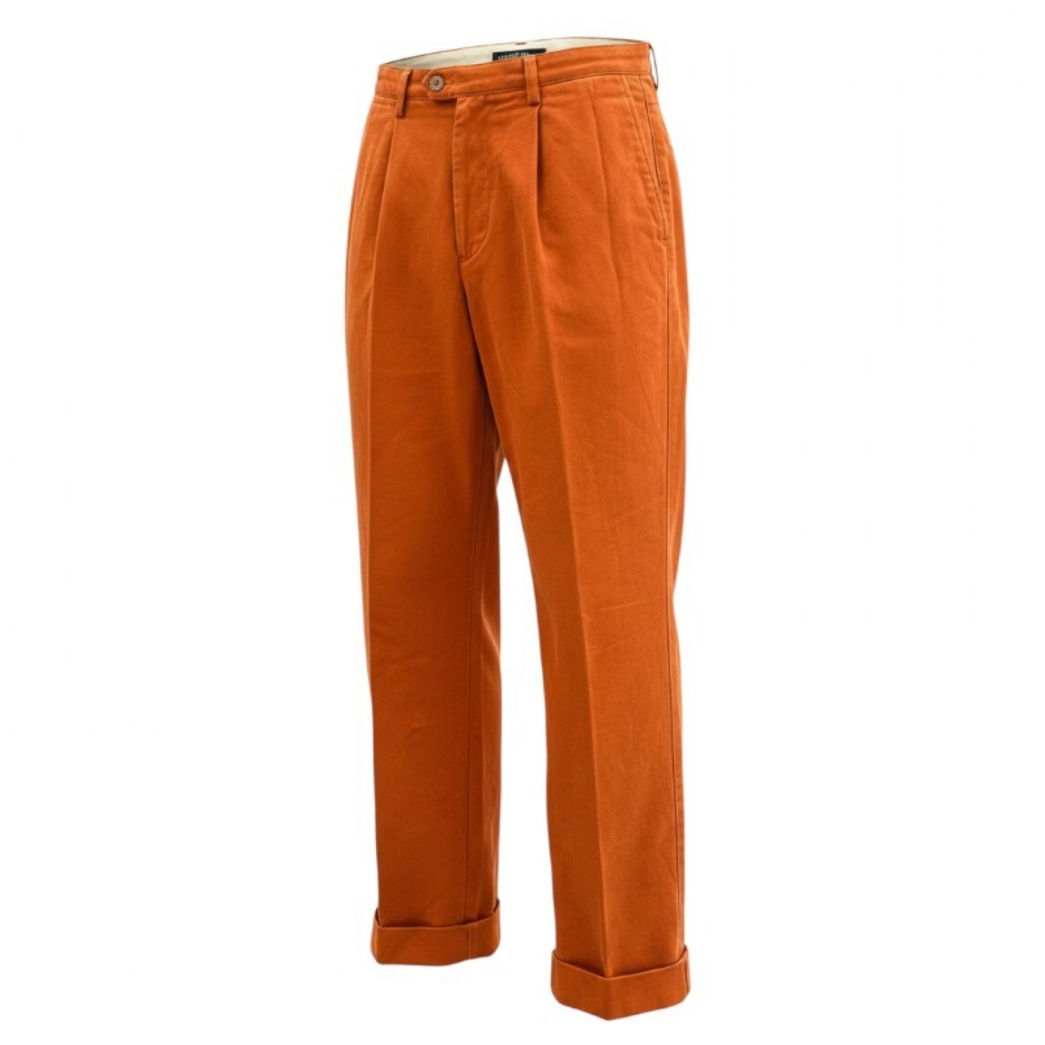 Brooksfield Trousers Orange — Size 38 / Pre-Owned