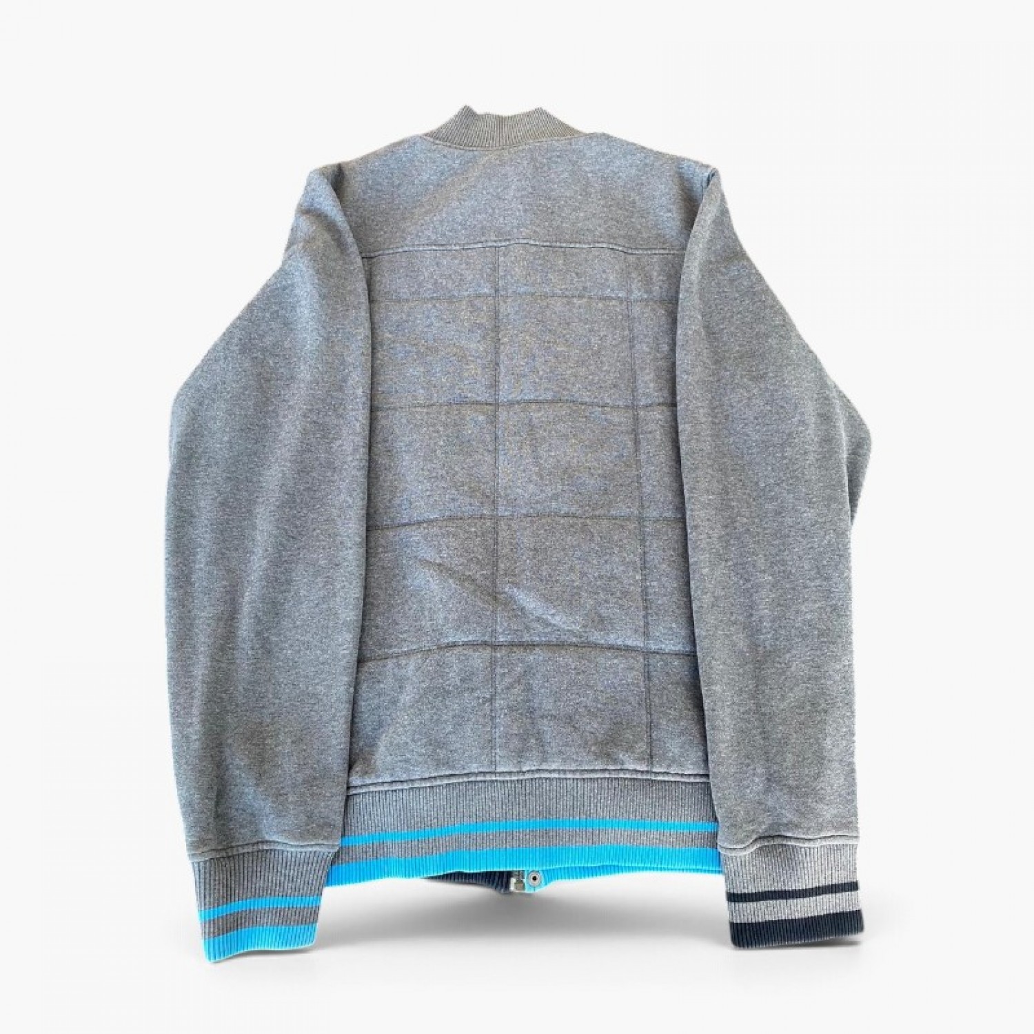 Quiksilver Γκρι Ζακέτα Bomber με Γαλάζιες Λεπτομέρειες – Μέγεθος M / Pre-Owned