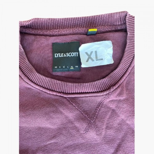 Lyle & Scott Μωβ Φούτερ Crewneck – Μέγεθος XL / Pre-Owned