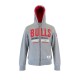 Adidas Chicago Bulls Γκρι Φούτερ Ζακέτα Hoodie – Μέγεθος M / Pre-Owned