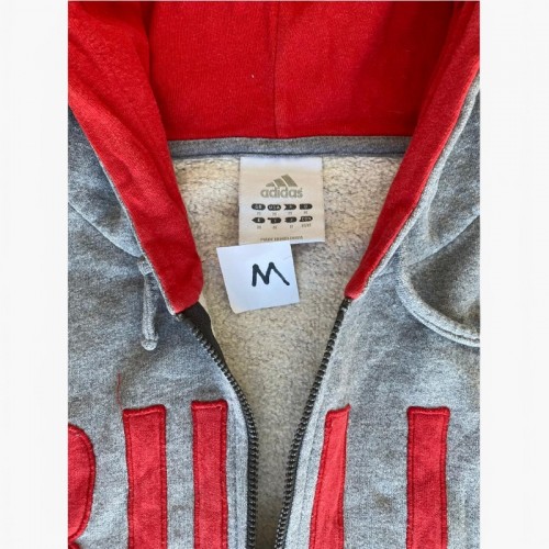 Adidas Chicago Bulls Γκρι Φούτερ Ζακέτα Hoodie – Μέγεθος M / Pre-Owned