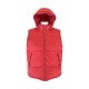 Robe di Kappa Κόκκινο Puffer Γιλέκο με Κουκούλα – Μέγεθος XL / Pre-Owned