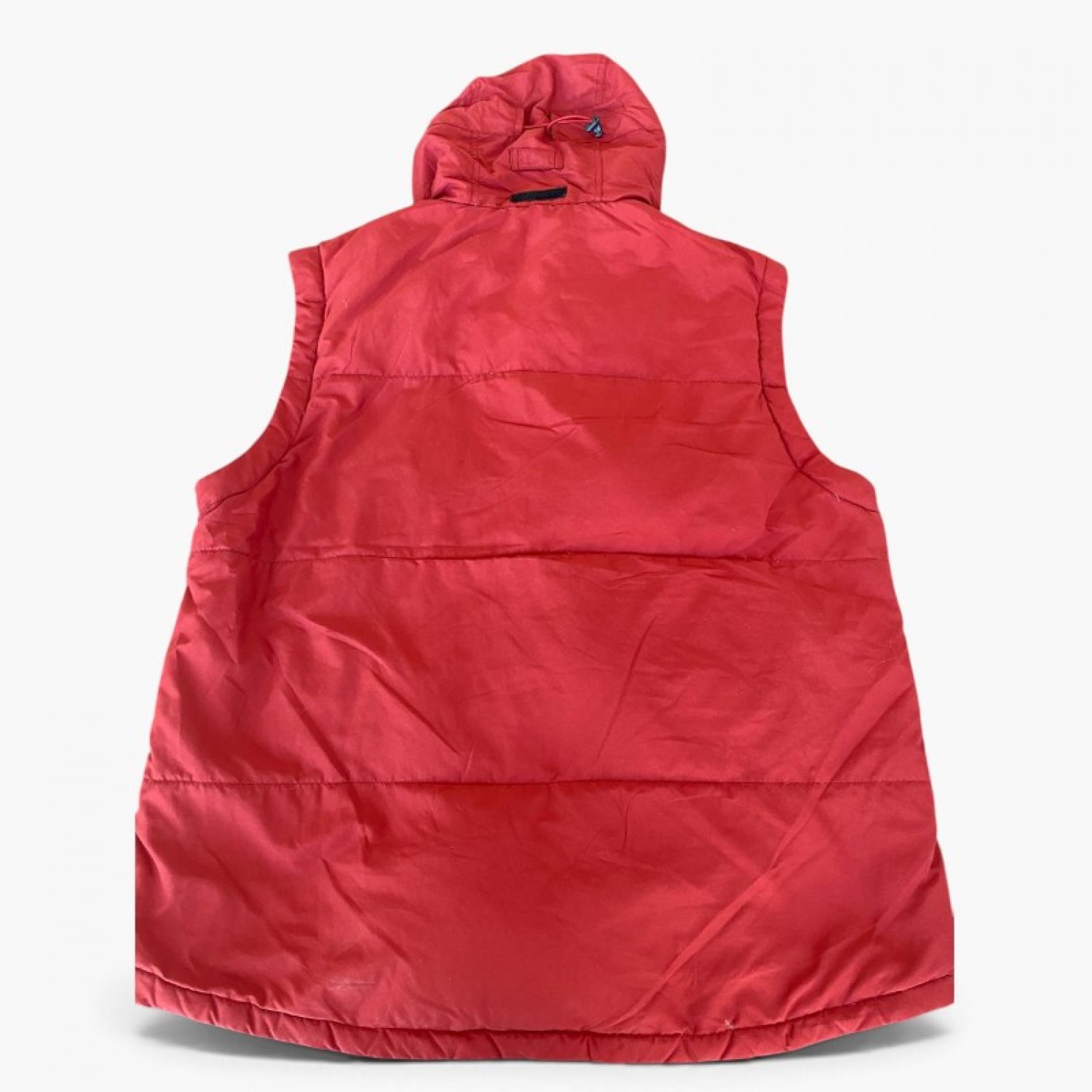 Robe di Kappa Κόκκινο Puffer Γιλέκο με Κουκούλα – Μέγεθος XL / Pre-Owned