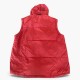 Robe di Kappa Κόκκινο Puffer Γιλέκο με Κουκούλα – Μέγεθος XL / Pre-Owned