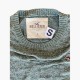 Hollister Γκρι-Πράσινο Πουλόβερ με Ανάγλυφα Πάνελ – Μέγεθος S / Pre-Owned