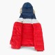 Tommy Jeans Κόκκινο Colorblock Puffer Jacket με Γούνα – Μέγεθος M / Pre-Owned