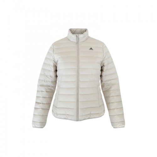 Adidas Εκρού Ελαφρύ Puffer Jacket – Μέγεθος L / Pre-Owned